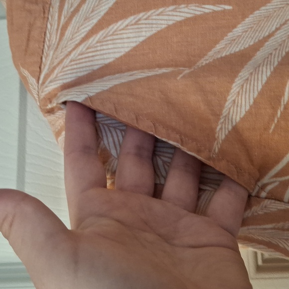 Tahari Peach and White Leaf Print Sleepwear Set - Picture 8 of 11